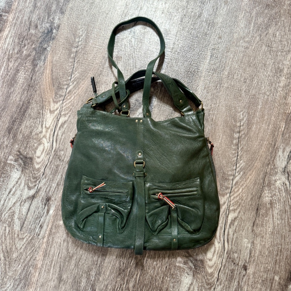 $925 JEROME DREYFUSS Etienne Handbag in Sapin - Picture 5 of 6
